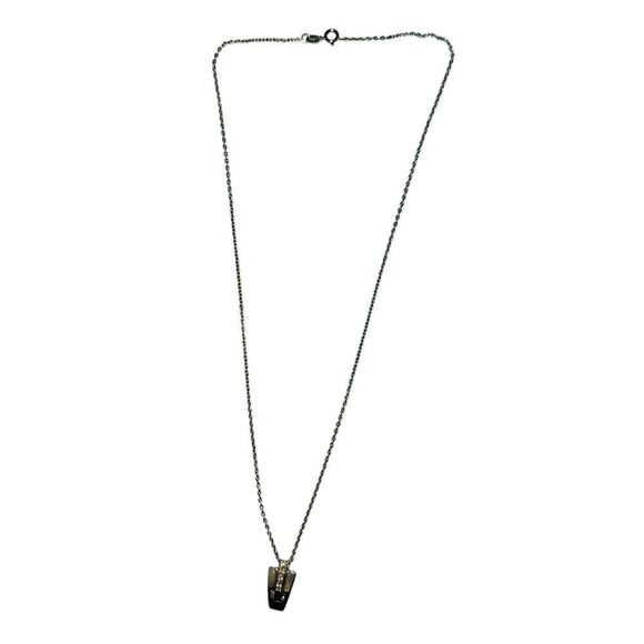 TJC STERLING SILVER pendant with 18" long necklace. ^ - Picture 3 of 7